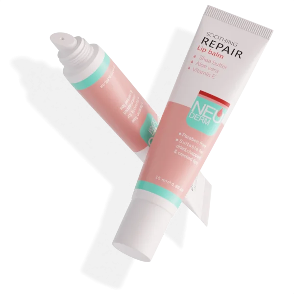 بالم لب نئودرم<br><span>Neuderm Soothing Repair Lip Balm</span>